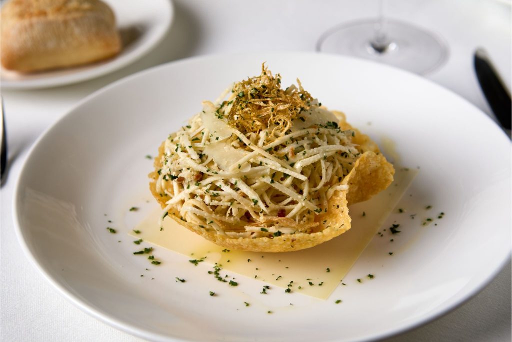 Heart of Palm Salad, Leeks, Parmesan